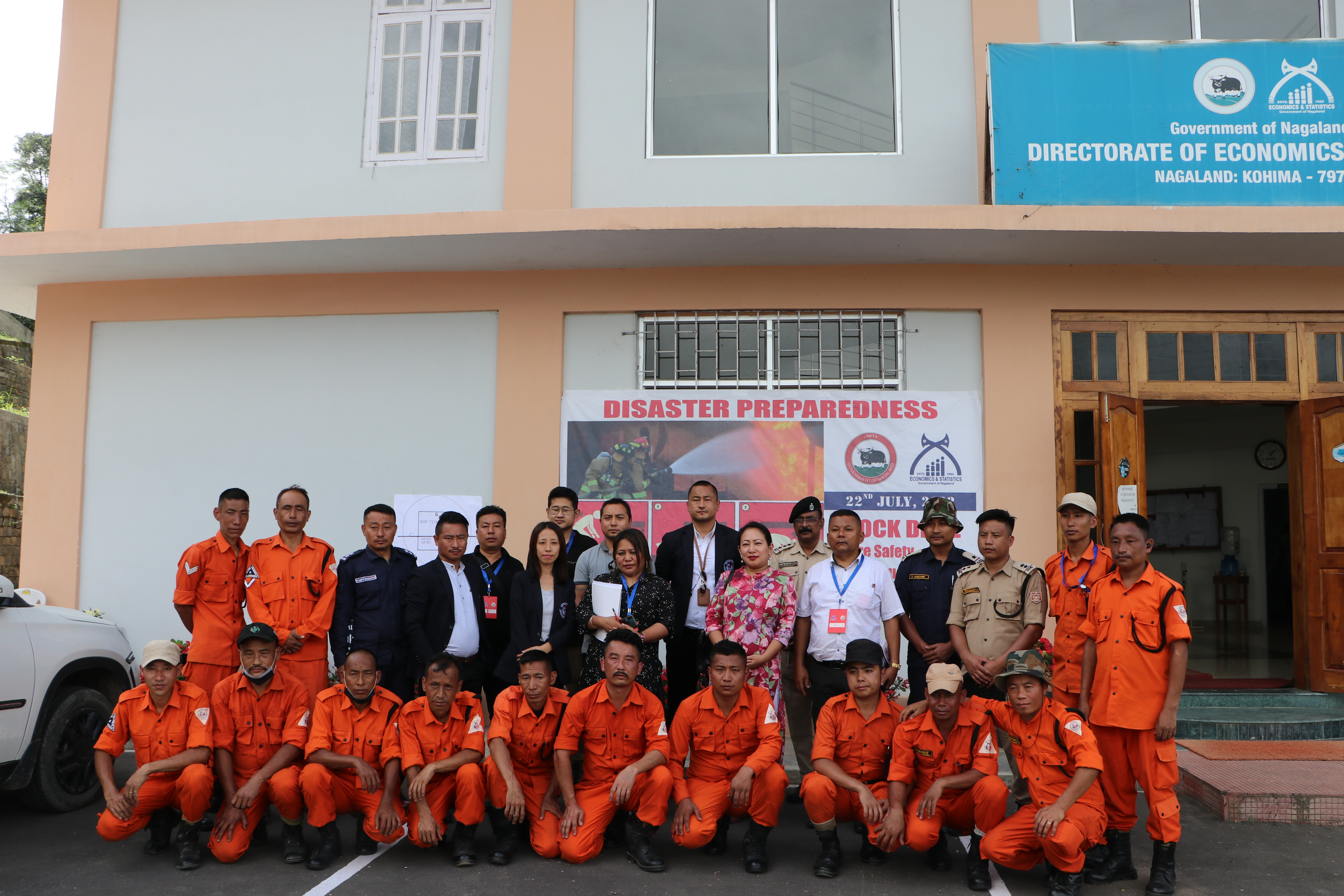 JOINT MOCK DRILL ON EARTHQUAKE & FIRE SAFETY AT DIRECTORATE OF ECONOMICS & STATISTICS, NAGALAND